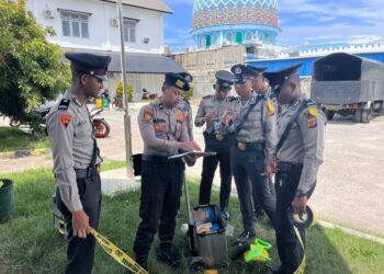 Bripda B. Yudha Latih Siswa Polisi di Lhokseumawe Belajar Pengamanan Tempat Kejadian Perkara (TPTK)