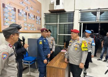 Patroli Gabungan Polres Lhokseumawe, Upaya Kondusifkan Suasana Pilkada