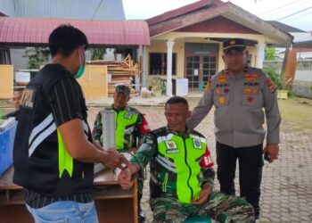 Pemeriksaan Kesehatan Personil Pengamanan Kantor PPK Kecamatan oleh Dokkes Polres Lhokseumawe