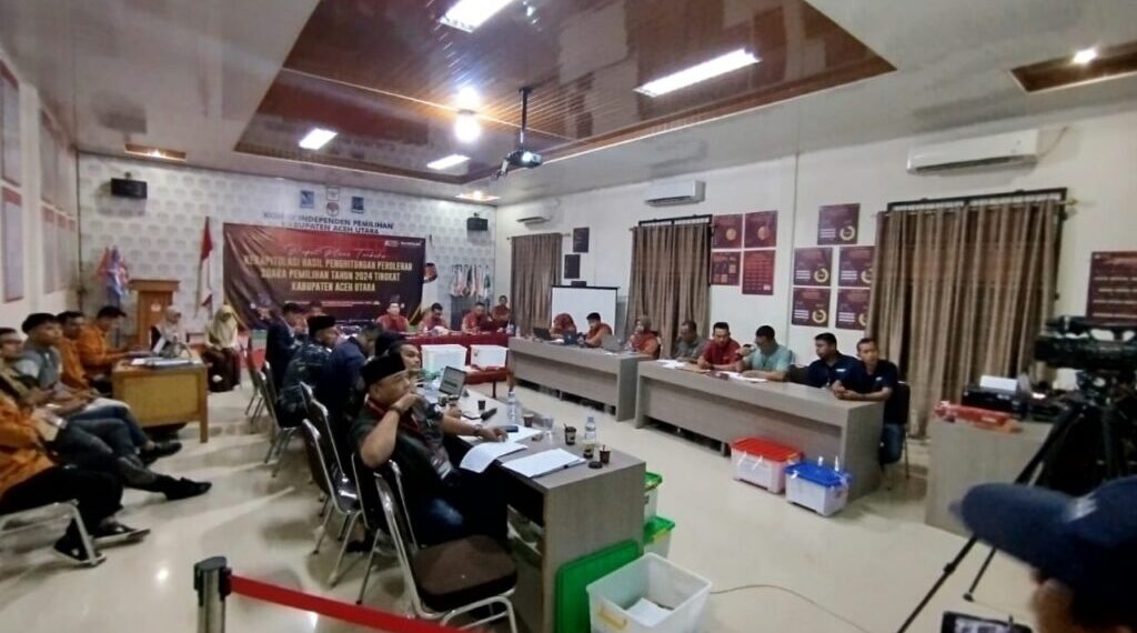Rapat Pleno KIP Aceh Utara Usai, Mualem-Dek Fad Peroleh 305.136 Suara
