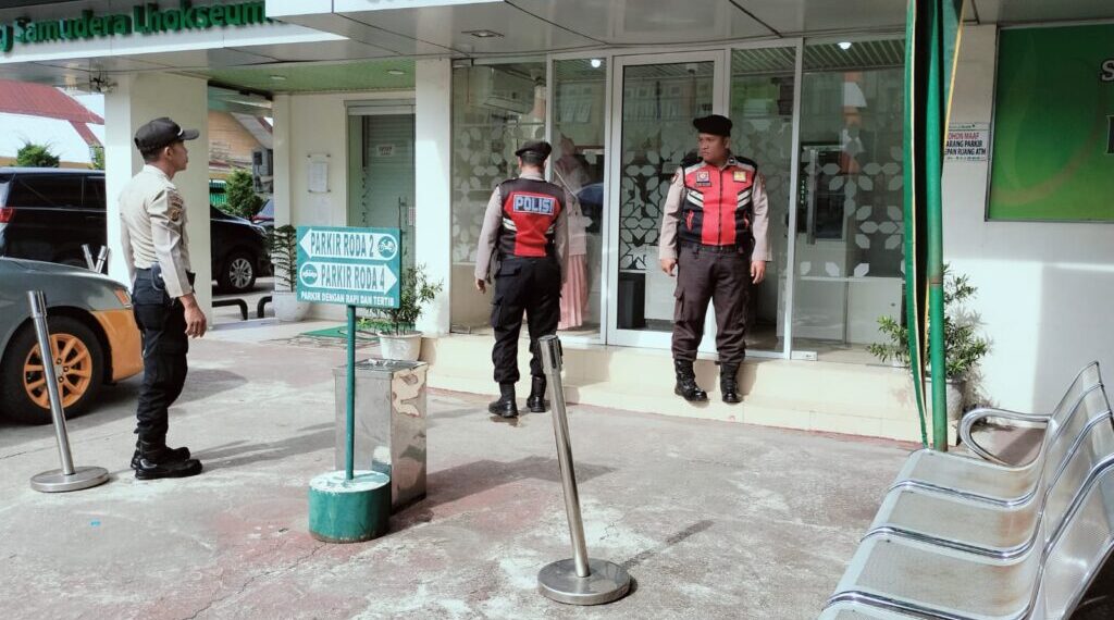 Akhir Pekan, Polres Lhokseumawe Tingkatkan Pengamanan di Area Perbankan dan Wisata