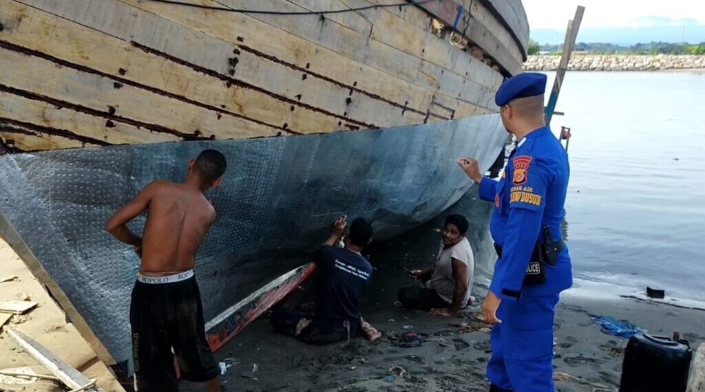 Sat Pol Airud Polres Lhokseumawe Gelar Patroli di Pusong Lama, Antisipasi Guantibmas dan Premanisme