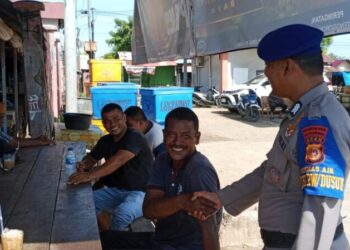 Amankan Aktivitas Nelayan, Sat Pol Airud Gelar Patroli Rutin di PPI Pusong