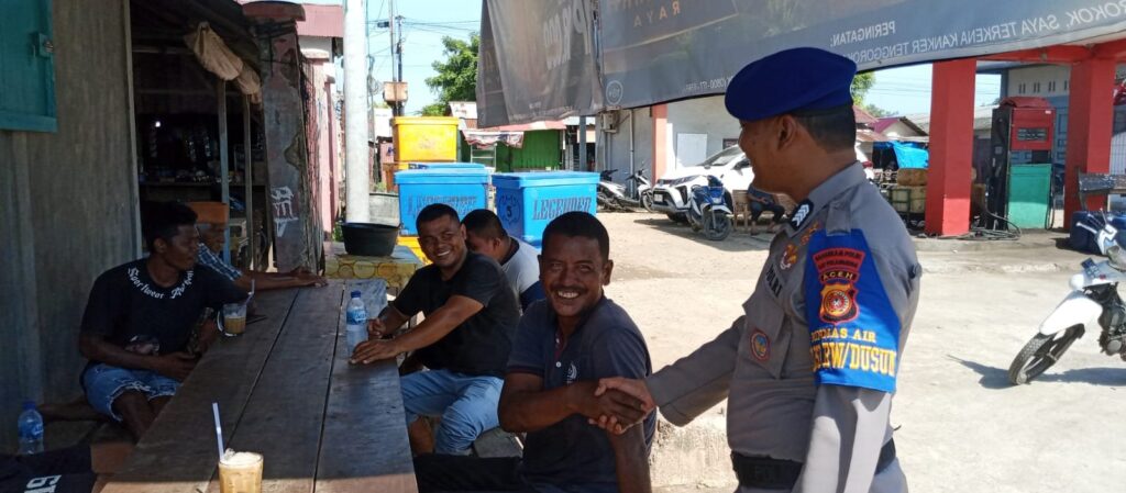 Amankan Aktivitas Nelayan, Sat Pol Airud Gelar Patroli Rutin di PPI Pusong