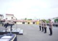 Sertijab Wakapolres dan Kasat Intelkam, Kapolres Lhokseumawe Apresiasi Dedikasi Pejabat Lama