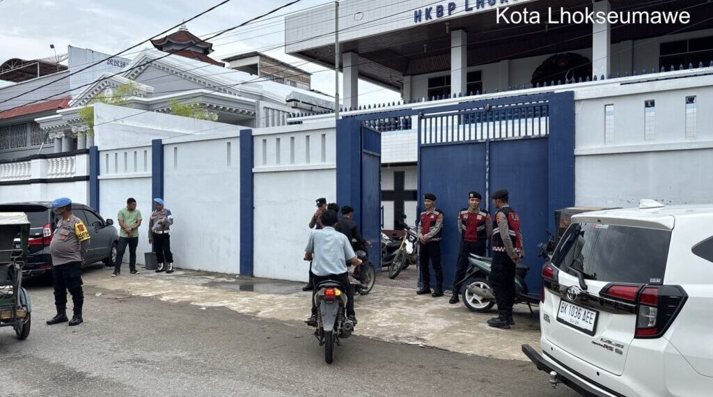 Polres Lhokseumawe Gelar Patroli Natal, Pastikan Keamanan Ibadah Jemaat