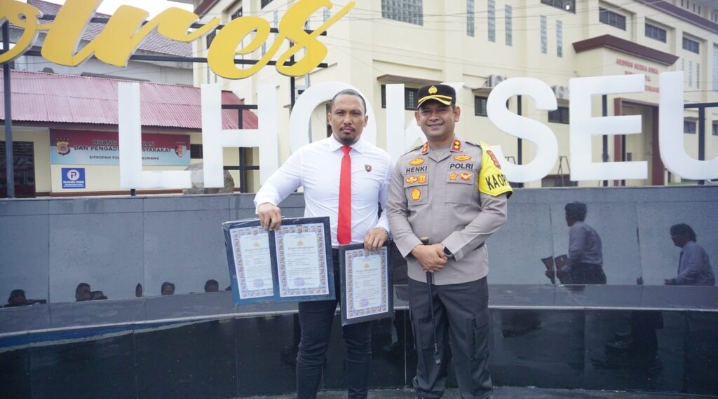 Kasat Reskrim Polres Lhokseumawe Raih Tiga Penghargaan Prestesius di Akhir Tahun 2024