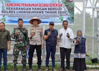 Polsek Simpang Keuramat Luncurkan Program Penanaman Serentak Perkarangan Pangan Bergizi