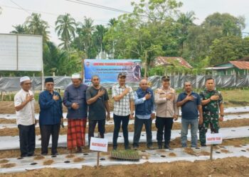 Desa Paloh Lada Jadi Pelopor Program Perkarangan Pangan Bergizi di Wilayah Polsek Dewantara 2025