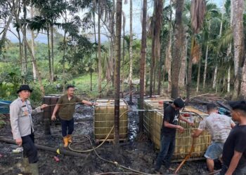 Polres Lhokseumawe Tangkap Pelaku Eksploitasi Sumur Minyak Ilegal 