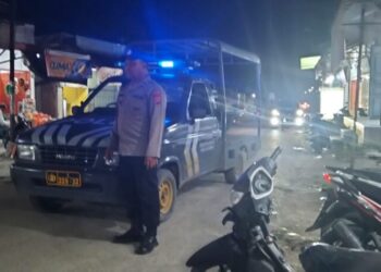 Polsek Samudera Tingkatkan Keamanan Lewat Patroli Malam Bersama Warga