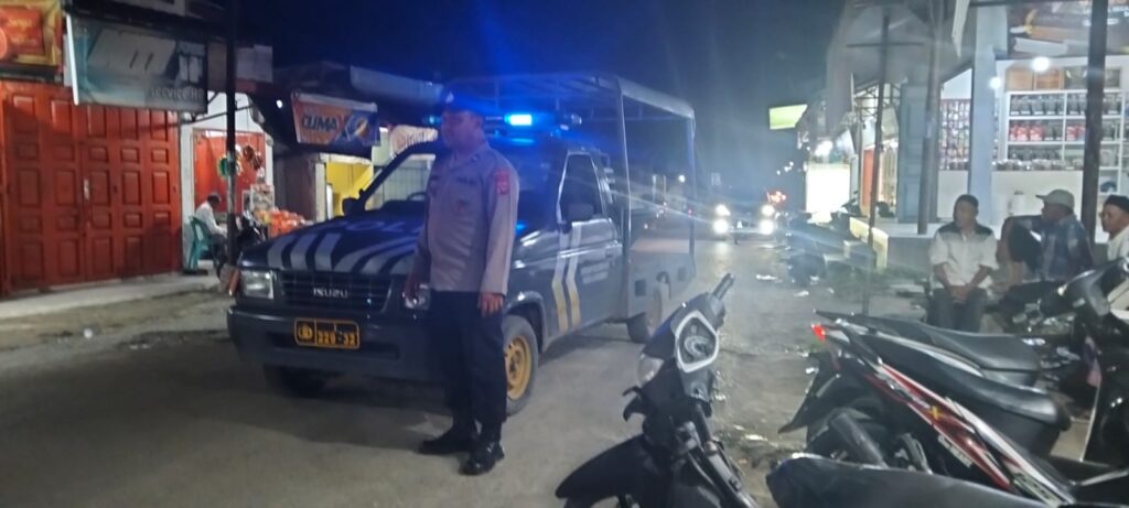 Polsek Samudera Tingkatkan Keamanan Lewat Patroli Malam Bersama Warga