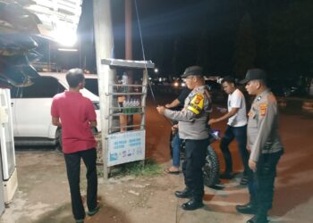 Ciptakan Rasa Aman, Polsek Banda Sakti Edukasi Remaja Lewat Patroli Malam