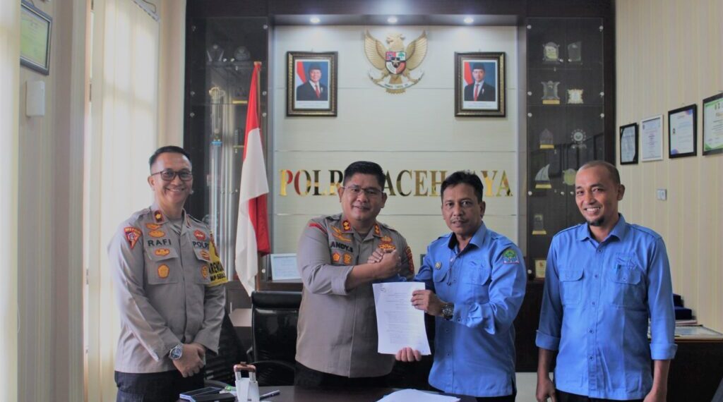 Perumda Air Minum Tirta Mon Mata Teken MoU dengan Polres Aceh Jaya untuk Pengamanan Aset Vital