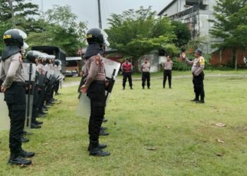 Latihan Dalmas Polres Aceh Selatan: Tingkatkan Kemampuan, Latih Kesiapsiagaan 