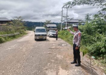 Satlantas Polres Lhokseumawe Pastikan Kelancaran Lalu Lintas di Kawasan Wisata Gunung Salak Selama Libur Panjang