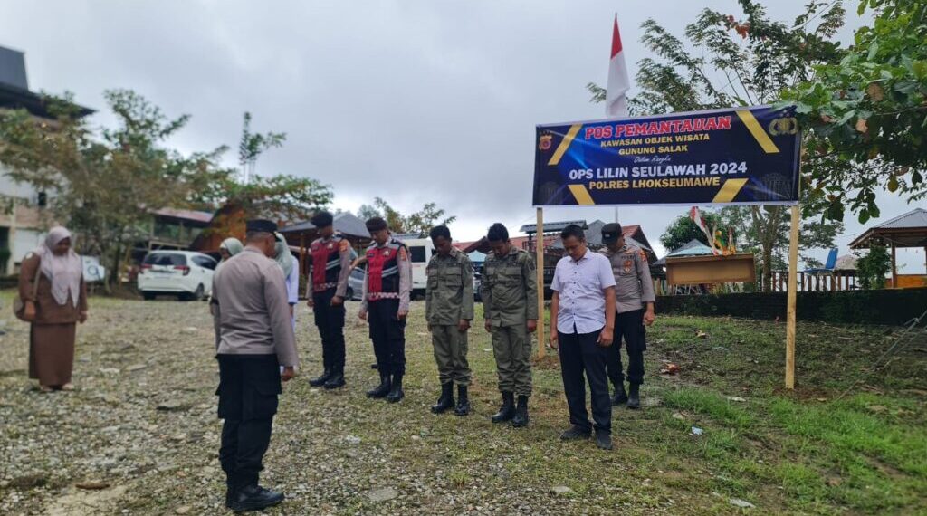 Polres Lhokseumawe Dirikan Pos Pemantauan di Kawasan Wisata Gunung Salak Selama Libur Tahun Baru