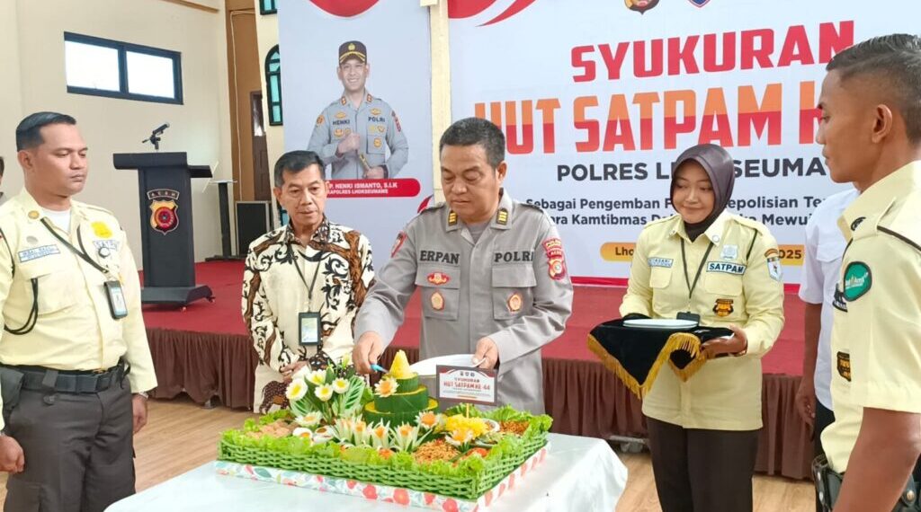 HUT Satpam ke-44, Polres Lhokseumawe Gelar Acara Syukuran