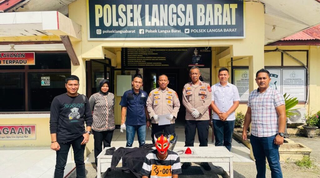 Polsek Langsa Barat Tangkap Pelaku Pencurian Sepeda Motor, Rekannya Masih DPO