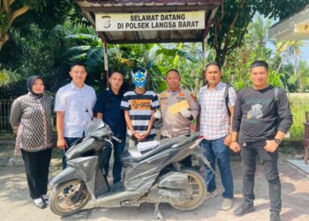 Polsek Langsa Barat Tangkap Pelaku Penggelapan Sepeda Motor