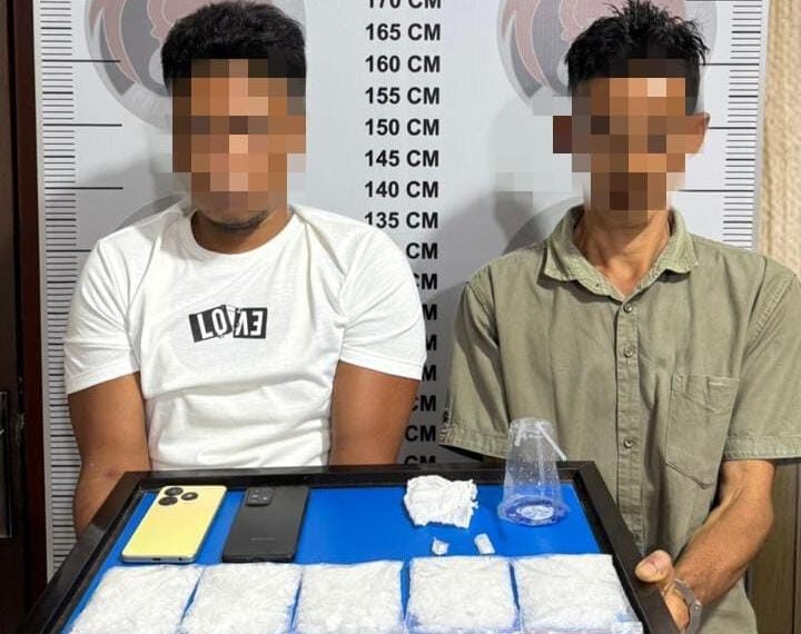 Bawa Hampir Setengah Kilogram Sabu, Dua Pria Ditangkap Polisi di Bener Meriah