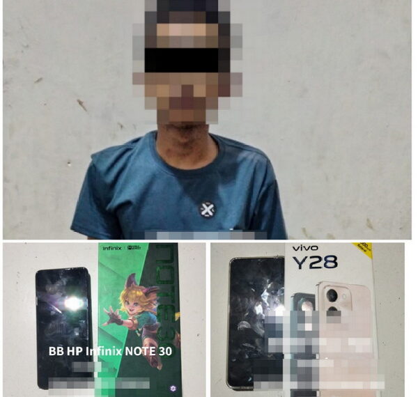 Curat di Way Kanan, Polsek Way Tuba Ringkus Pelaku Curi Hp di Gerai Koko Cell Bandar Sari