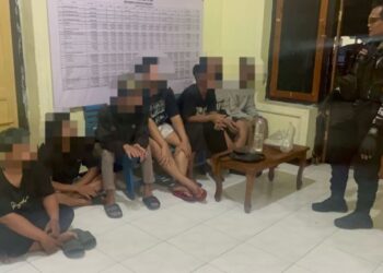 Tim Sparta Polresta Surakarta Amankan 7 Warga Sedang Asyik Pesta Miras di Gilingan