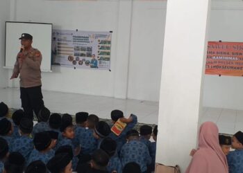 Polsek Muara Dua Gelar Saweu Sikula di SDS IT Ulumuddin, Sosialisasi Bahaya Bullying kepada Pelajar