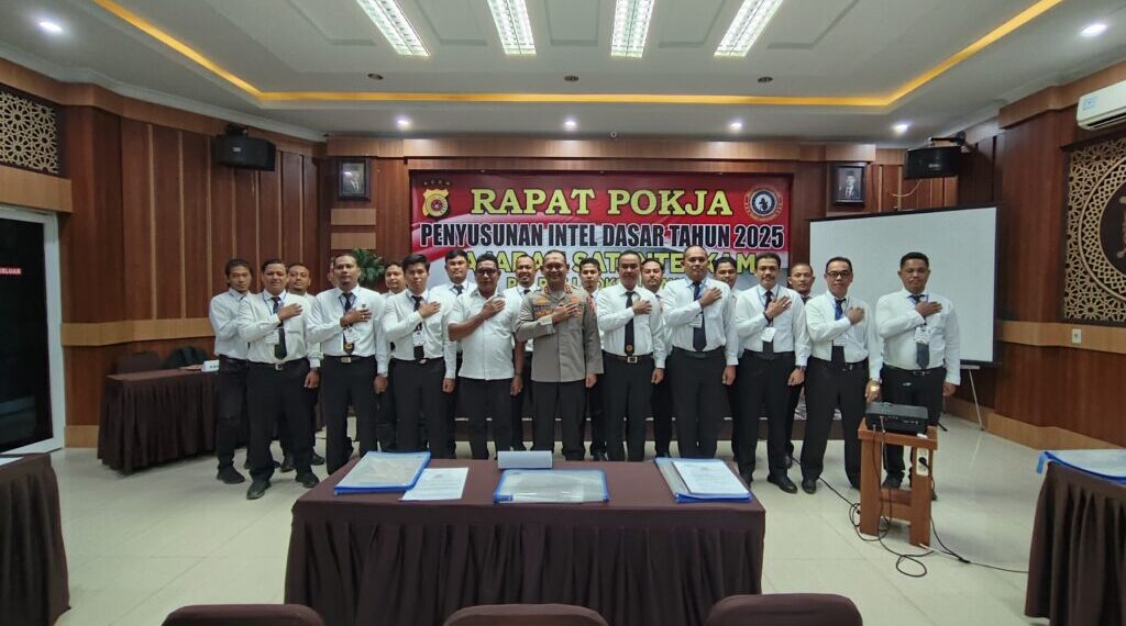 Rapat Pokja Penyusunan Intel Dasar 2025, Kapolres Lhokseumawe Tekankan Peran Intelijen dalam Kamtibmas
