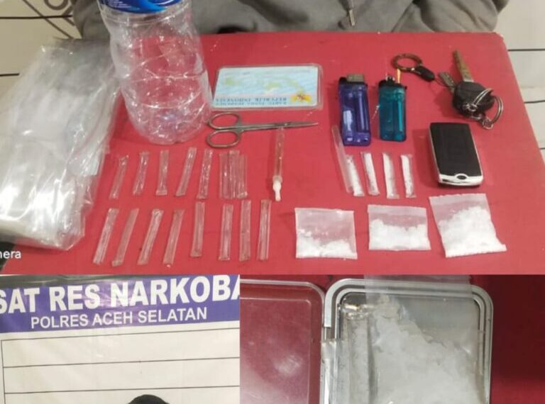 Dukung Asta Cita Presiden RI , Satres Narkoba Polres Aceh Selatan kembali Tangkap seorang Pelaku Tindak Pidana Narkoba.