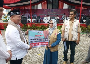 Ayahwa Serahkan Donasi Rp.162 Juta untuk Anak Gaza, Sumbangan dari Pelajar Aceh Utara