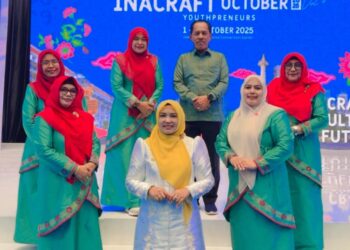 Istri Wapres Kunjungi Stan Aceh Utara di Inacraft 2025, Motif Pisang Dua Mu Jadi Incaran